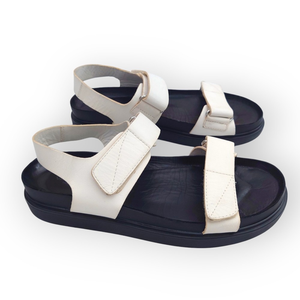 Vagabond Shoemakers Erin Slingback Leather Strappy Sandals Women 8.5 (9) White
